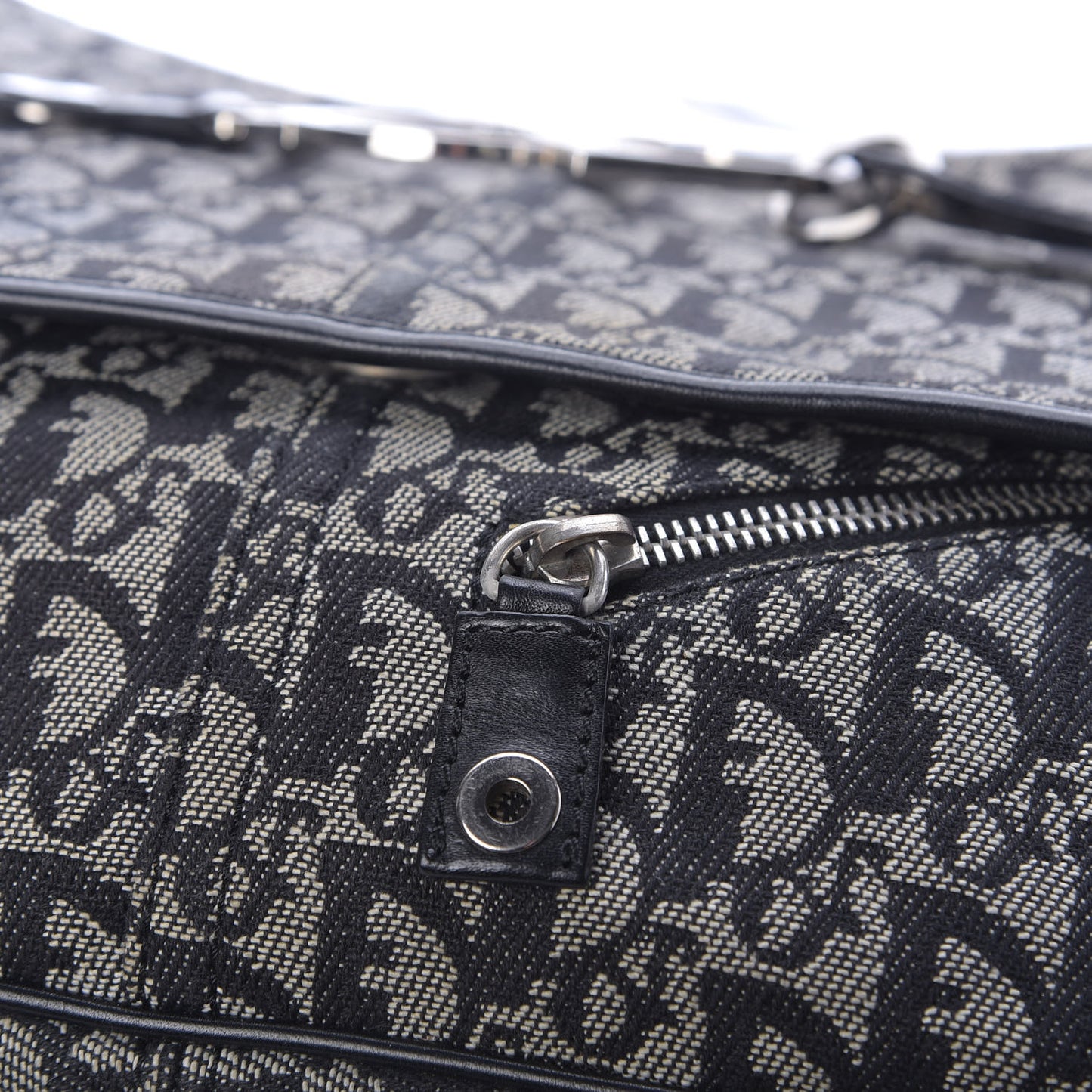 Monogram Flap Messenger Navy Blue