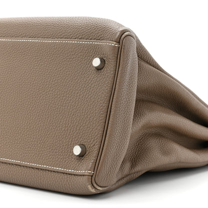 Hermes Togo Kelly Retourne 40 Etoupe 8 of 15