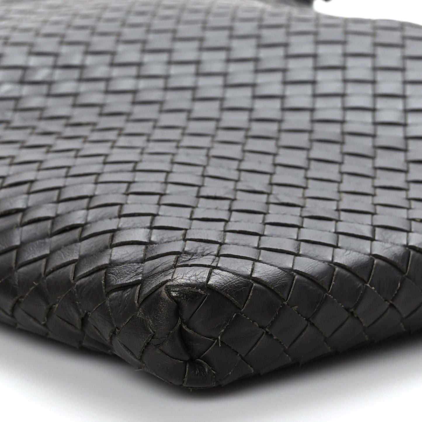 Nappa Intrecciato VN Crossbody Messenger Bag Ebano