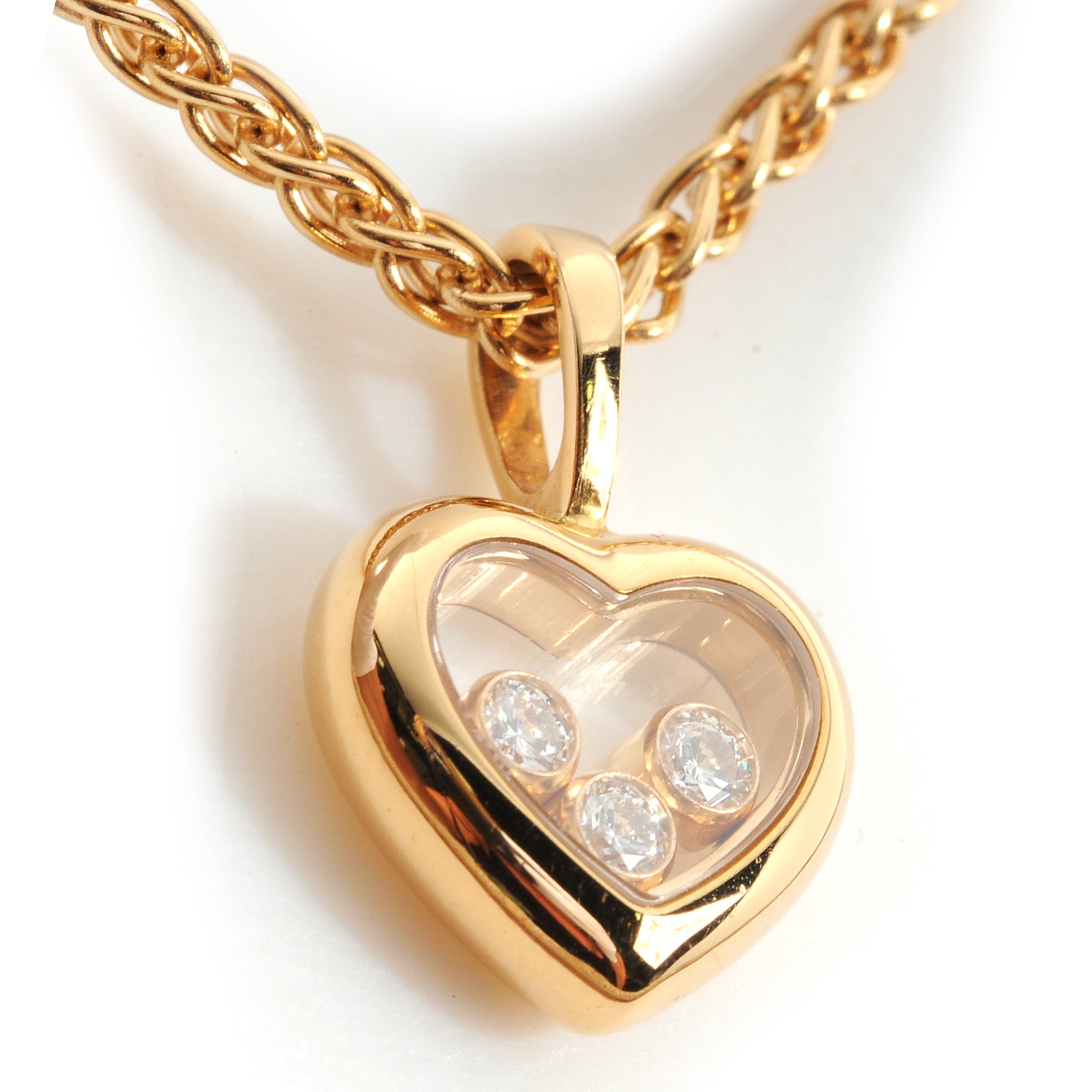 Chopard 18k Happy Diamonds Icons Heart Pendant Necklace 4 of 7