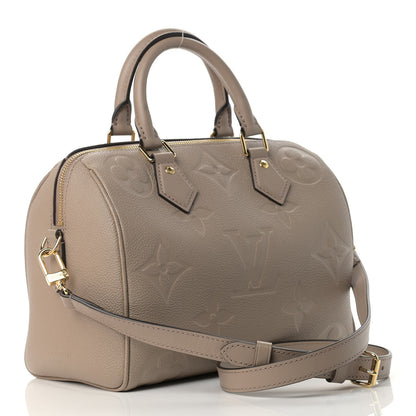 Louis Vuitton Empreinte Monogram Giant Speedy Bandouliere 25 Tourterelle 2 of 6