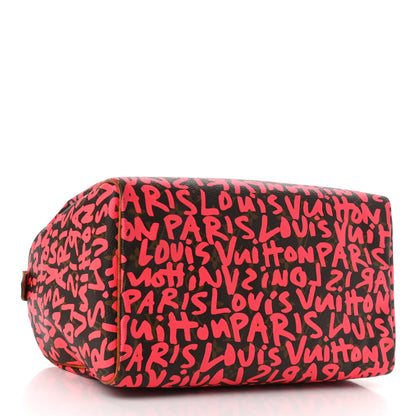 Louis Vuitton Monogram Graffiti Speedy 30 Fuchsia 5 of 14