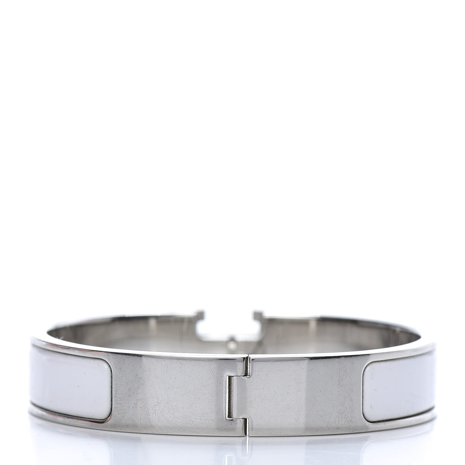 Hermes Enamel Narrow Clic Clac H Bracelet PM White 3 of 6