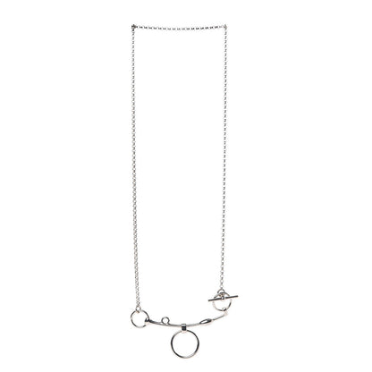 Hermes Sterling Silver Mors de Bride Long Necklace 3 of 9