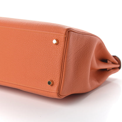 Hermes Togo Kelly Retourne 35 Feu 7 of 11