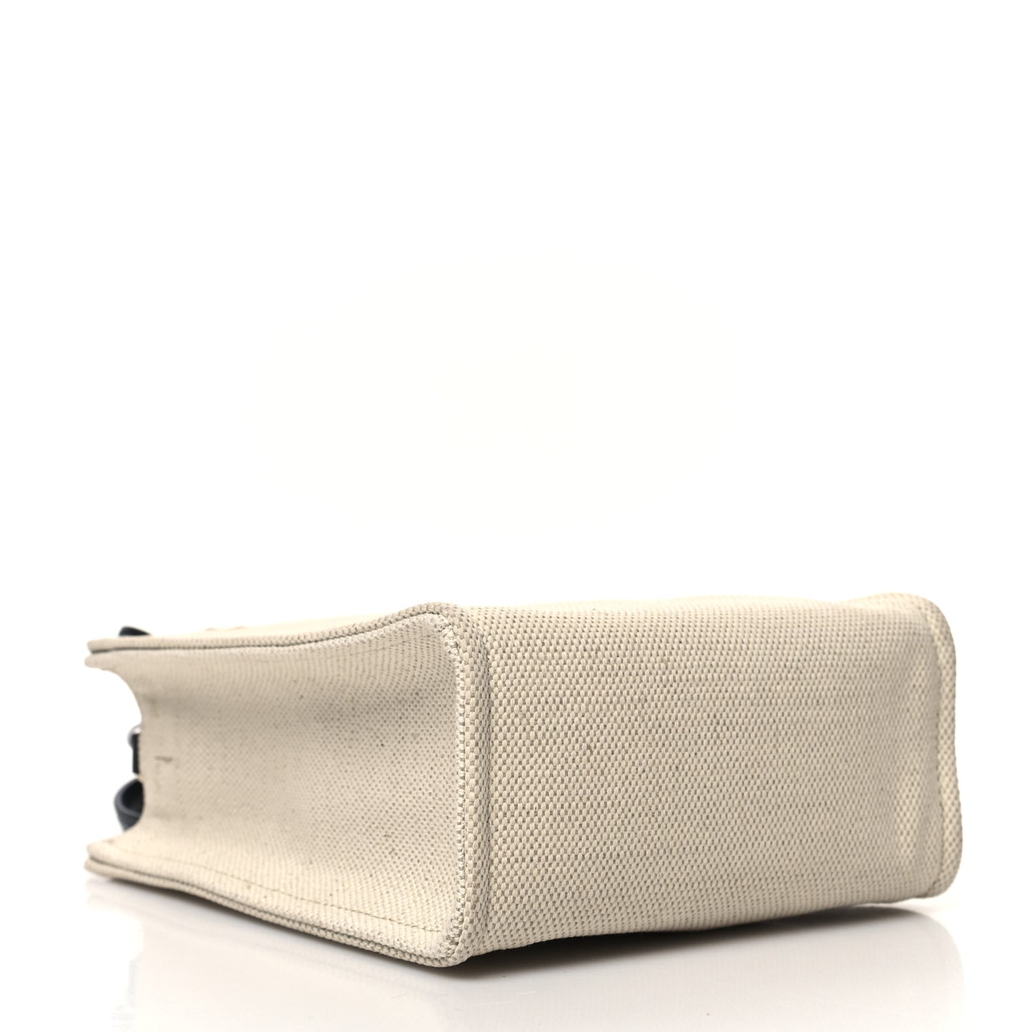Canvas Mini G-Tote Vertical White Black