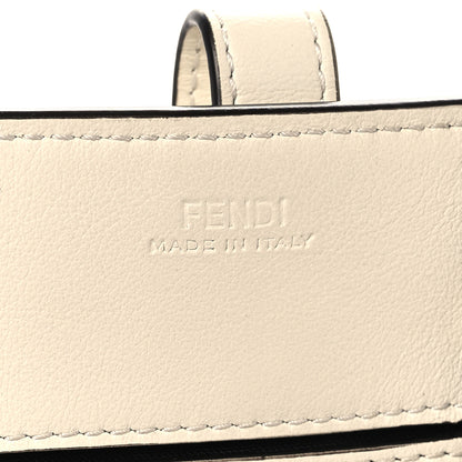Fendi Vitello Grace Matte Two Pocket Mini Crossbody White Ice 7 of 10