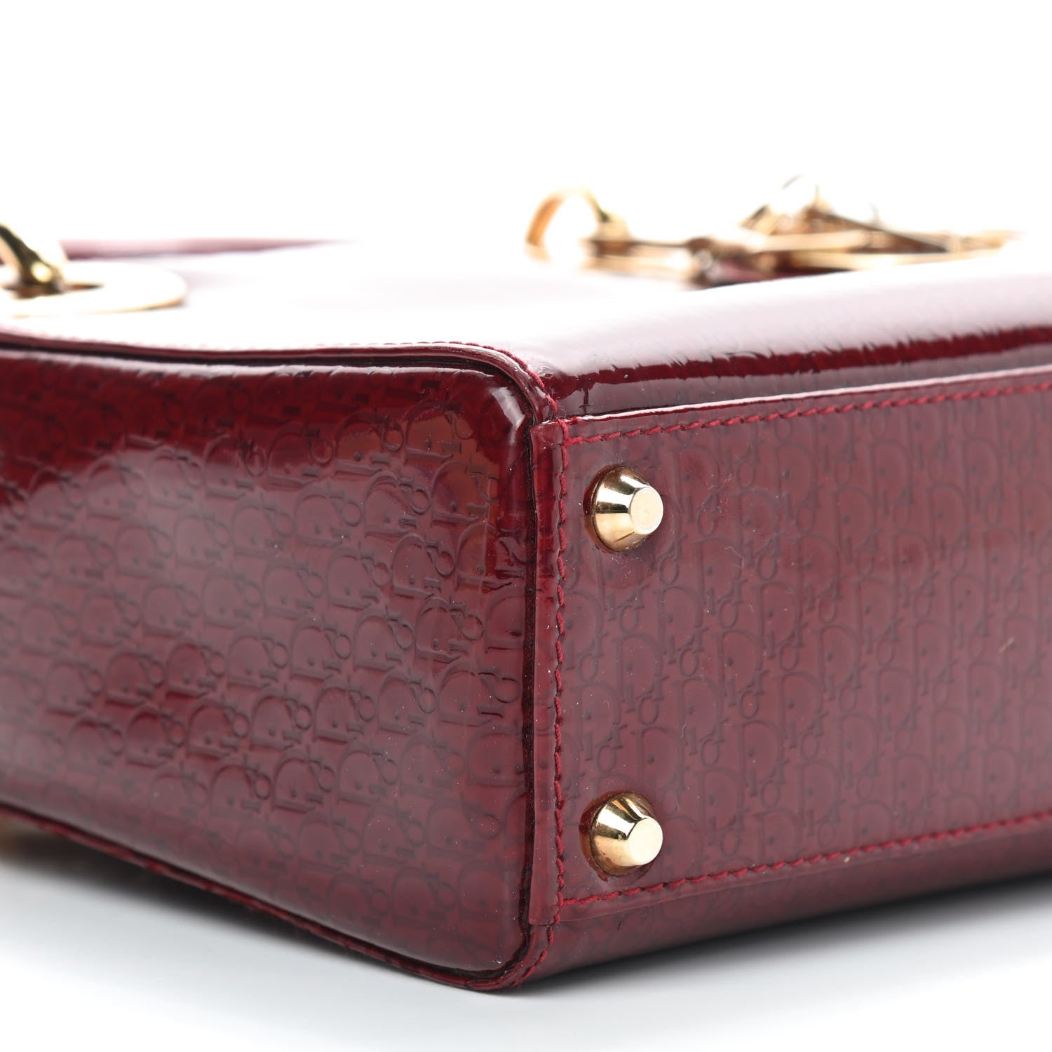 Christian Dior Patent Ultimate Mini Lady Dior Rouge 5 of 8