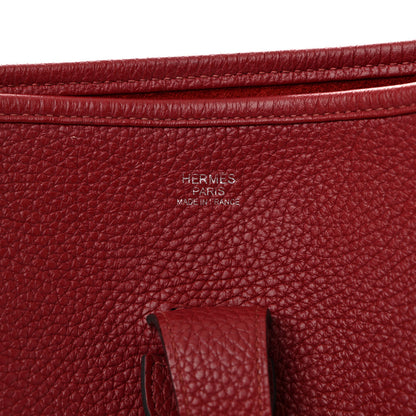 Hermes Taurillon Clemence EVELYNE III PM Rubis 6 of 11