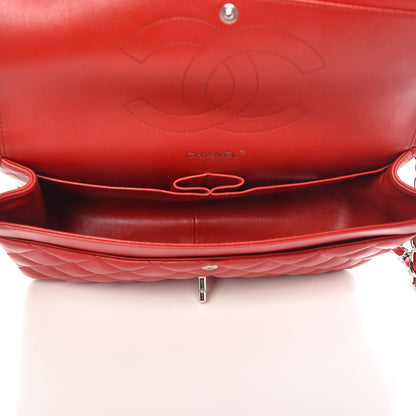Chanel Lambskin Quilted Jumbo Double Flap Red 6 of 11
