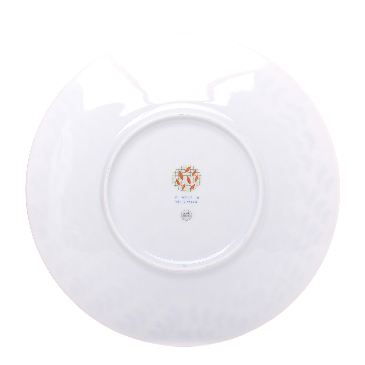 Hermes Porcelain A Walk in the Garden Dinner Plate Bleue 3 of 6