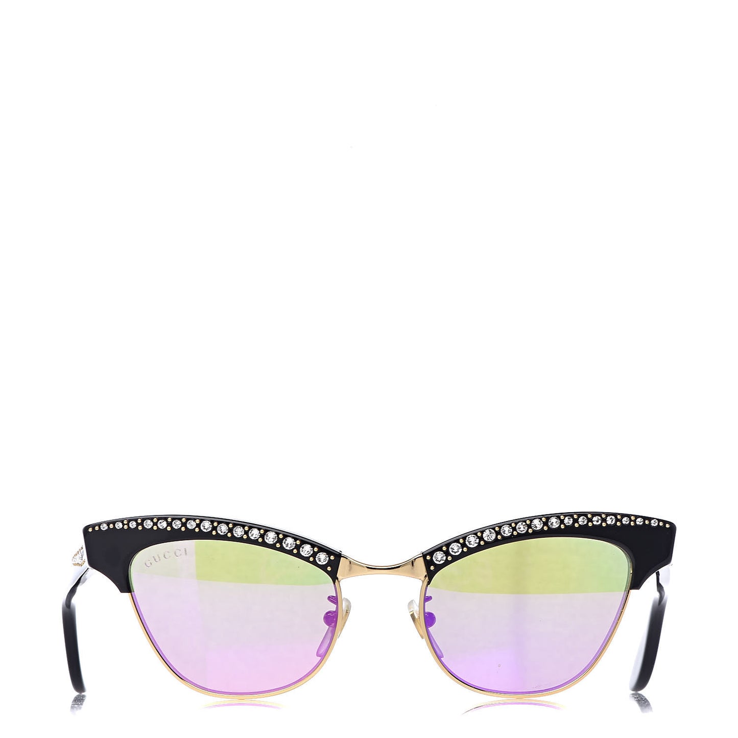 Clubmaster Cat Eye Sunglasses GG0153S Black