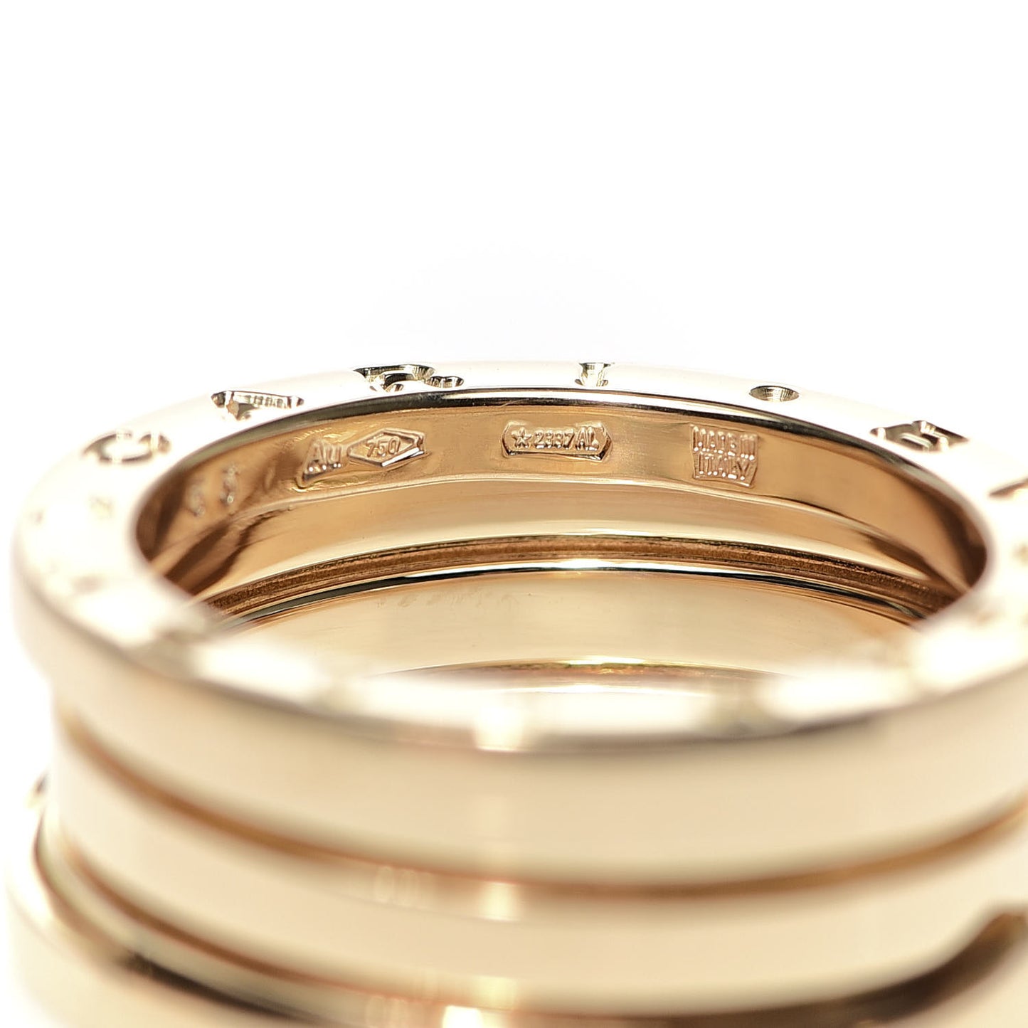 18K Yellow Gold B.Zero1 Three-Band Ring 53 6.25