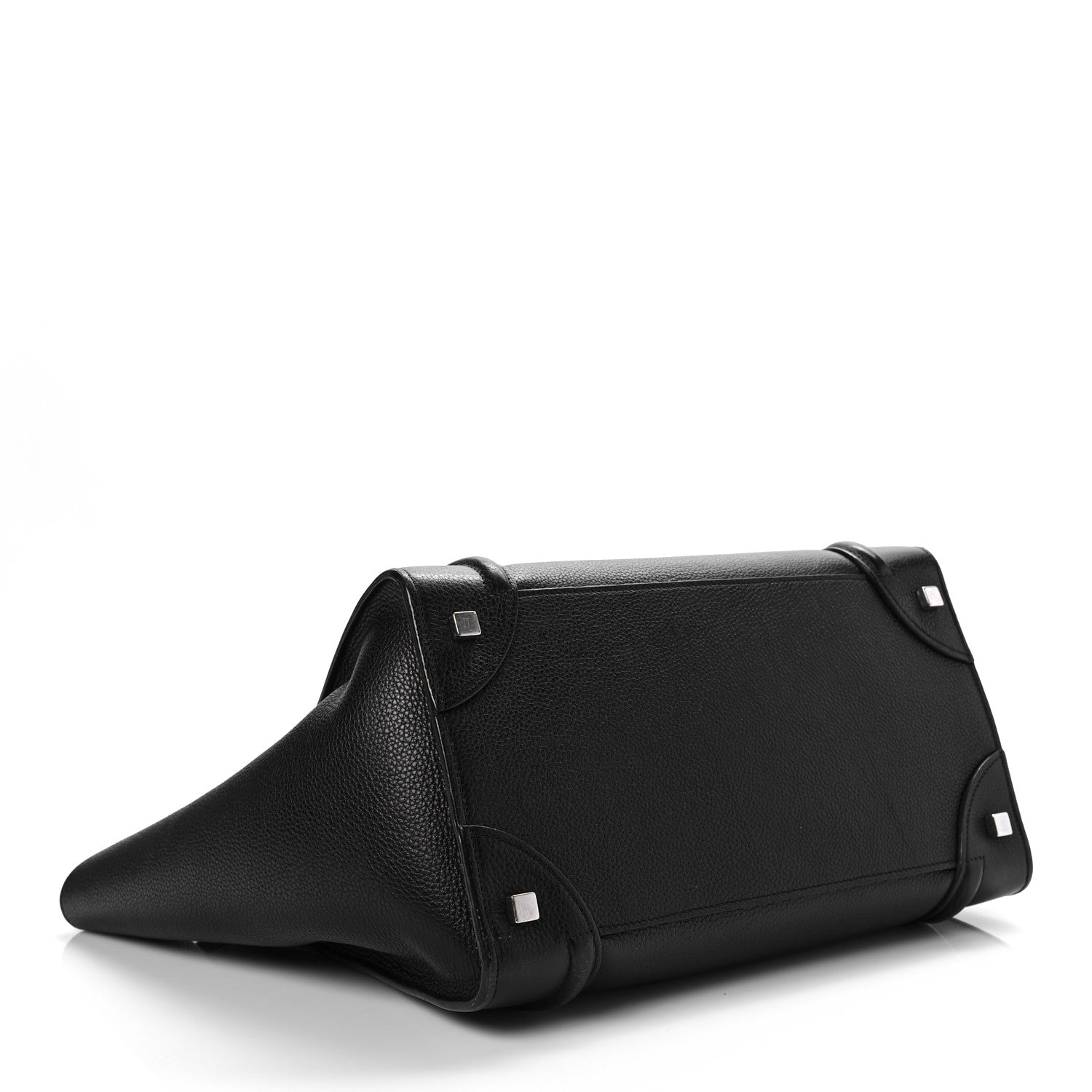 Celine Drummed Calfskin Mini Luggage Black 4 of 9