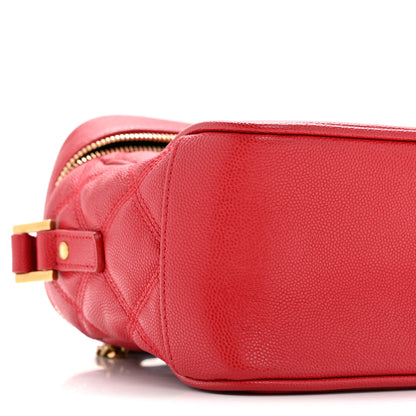 Saint Laurent Grain de Poudre Quilted 80's Vanity Bag Rouge Eros 9 of 12