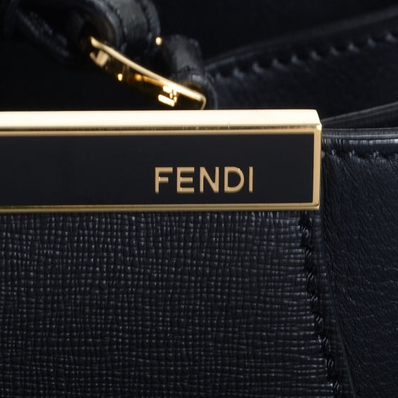 Fendi Vitello Elite Medium 2Jours Tote Black 8 of 12