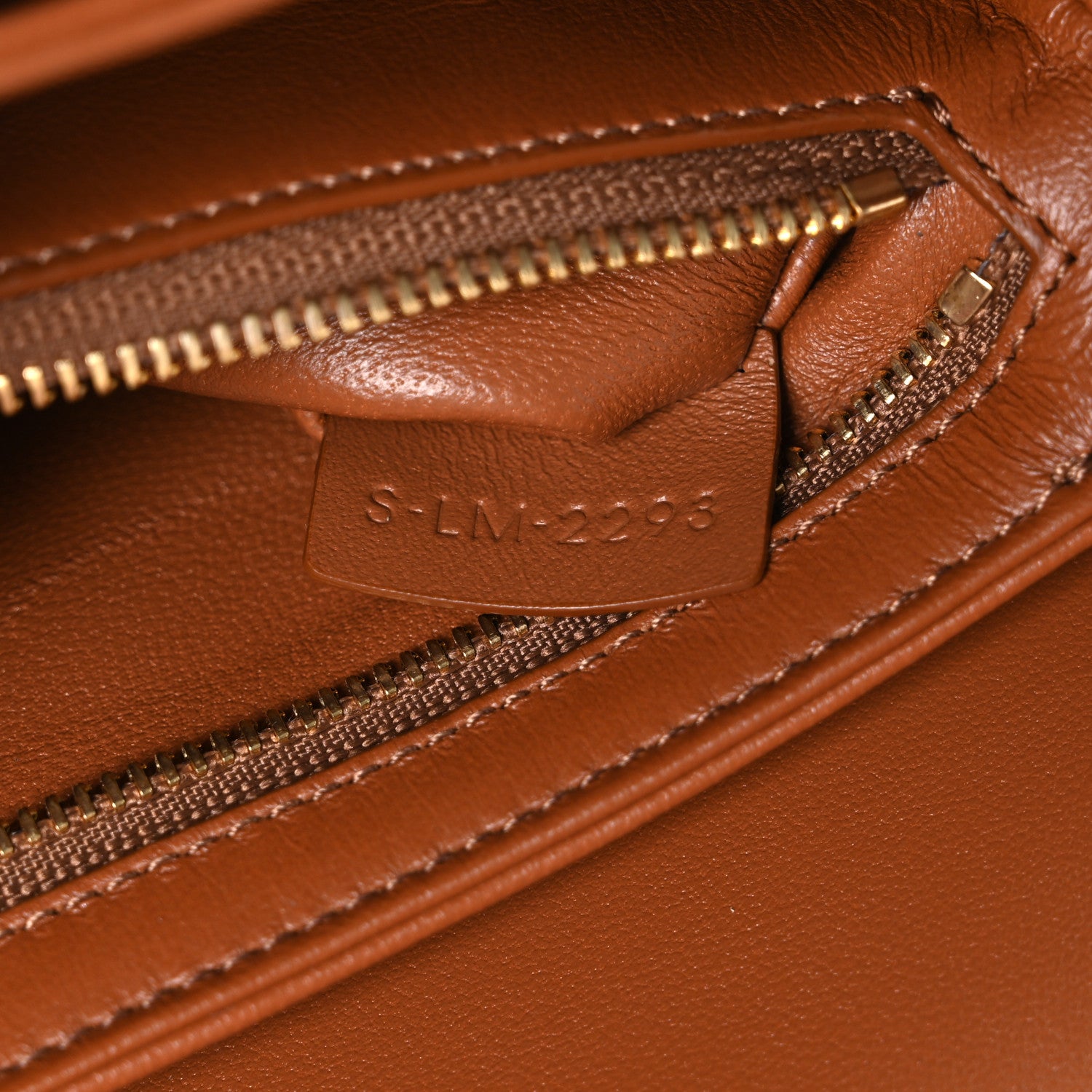 Celine Calfskin Triomphe Canvas Teen Triomphe Bag Tan 8 of 11