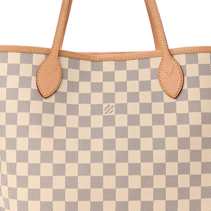 Louis Vuitton Damier Azur Neo Neverfull MM Rose Ballerine 8 of 10
