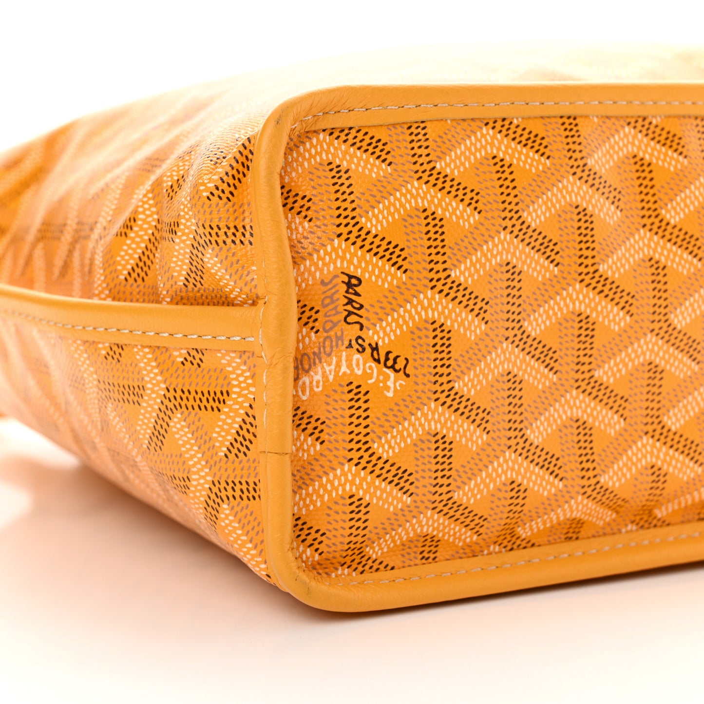 Goyardine Reversible Mini Anjou Yellow