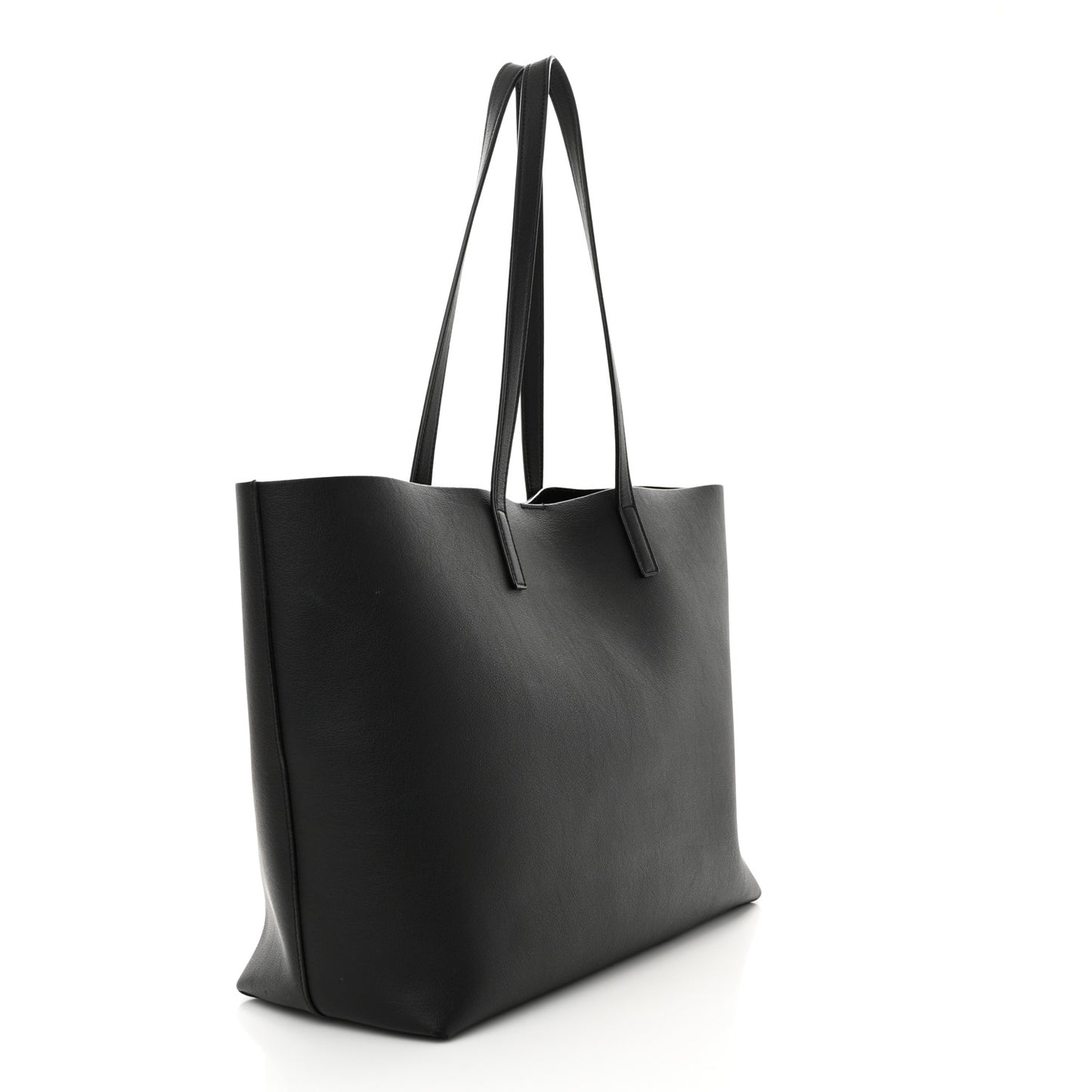 Calfskin East West Shopping Tote Black