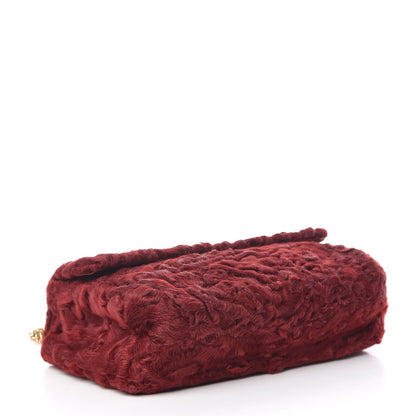 Chanel Persian Lamb Fur Small Single Flap Red 6 of 19