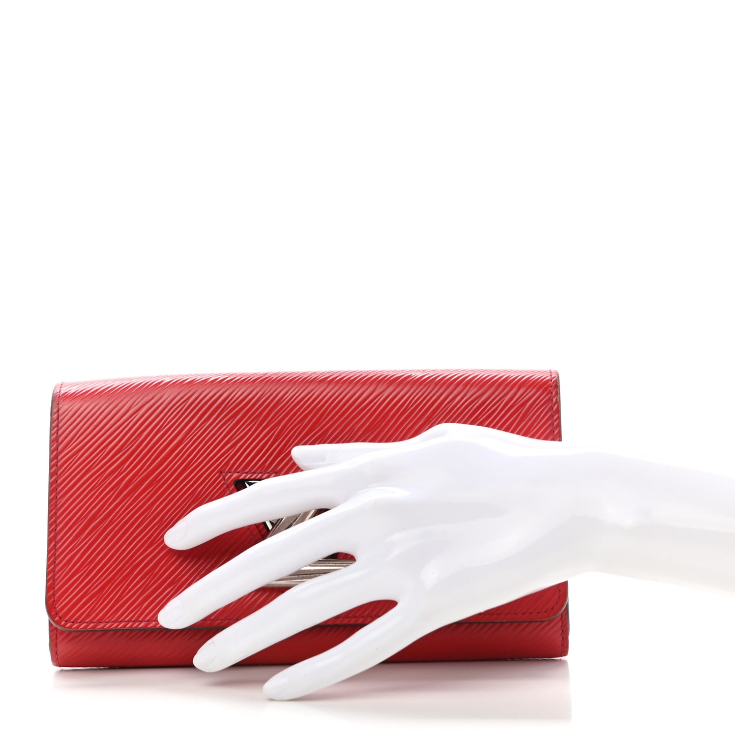 Epi Twist Wallet Coquelicot