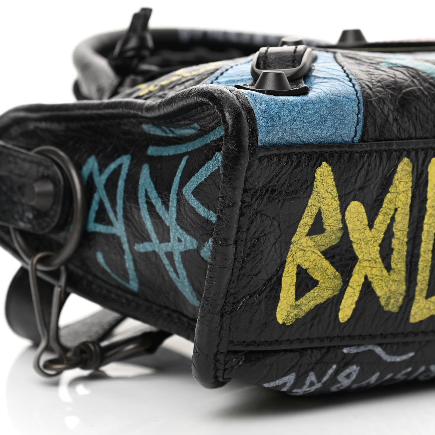 Agneau Arena Graffiti All Over Classic Hardware Mini City Black Multicolor