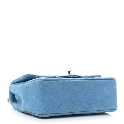 Chanel Iridescent Caviar Quilted Mini Rectangular Flap Light Blue 4 of 11
