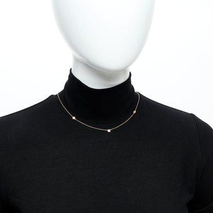 Tiffany 18K Yellow Gold Elsa Peretti Diamonds by the Yard 3 Station Necklace 2 of 5