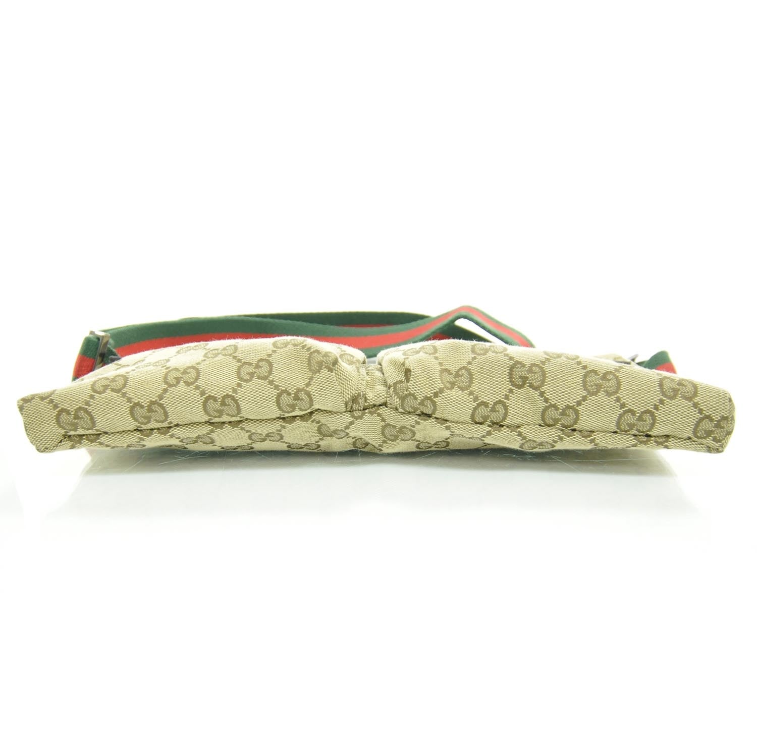 Gucci GG Monogram Web Double Pocket Belt Bag Ebony 4 of 9
