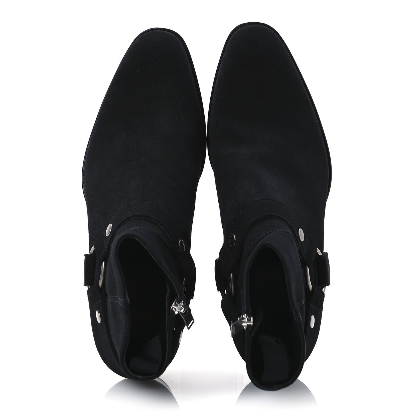 Suede Mens Wyatt Harness Boots 41 Black