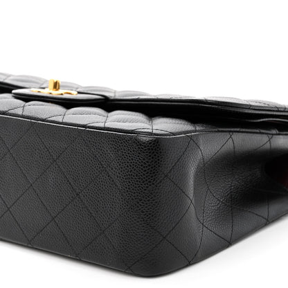 Chanel Caviar Quilted Jumbo Double Flap Black 10 of 10