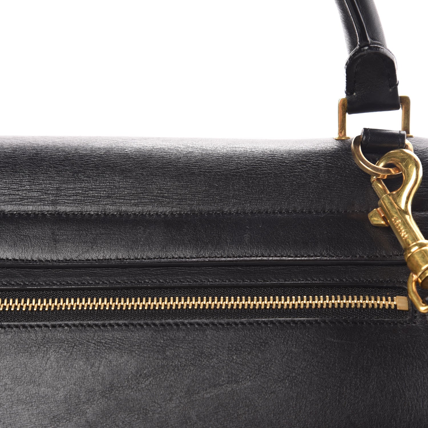 Celine Smooth Calfskin Medium Trapeze Black 22 of 27