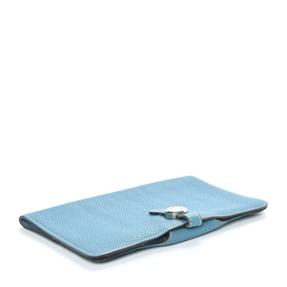 Hermes Togo Dogon Wallet Blue Jean 4 of 6