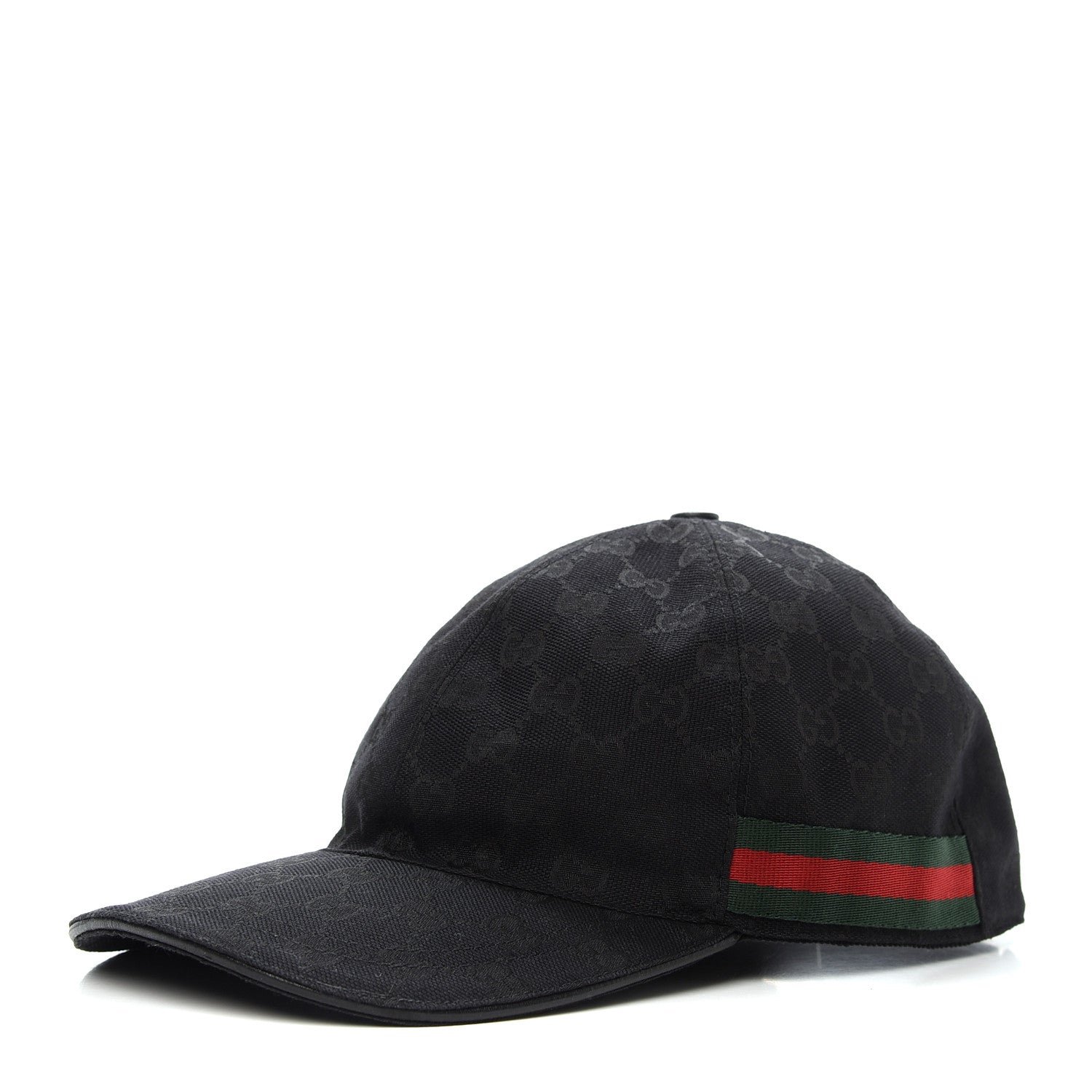 Gucci Monogram Web Baseball Hat M Black 1 of 7