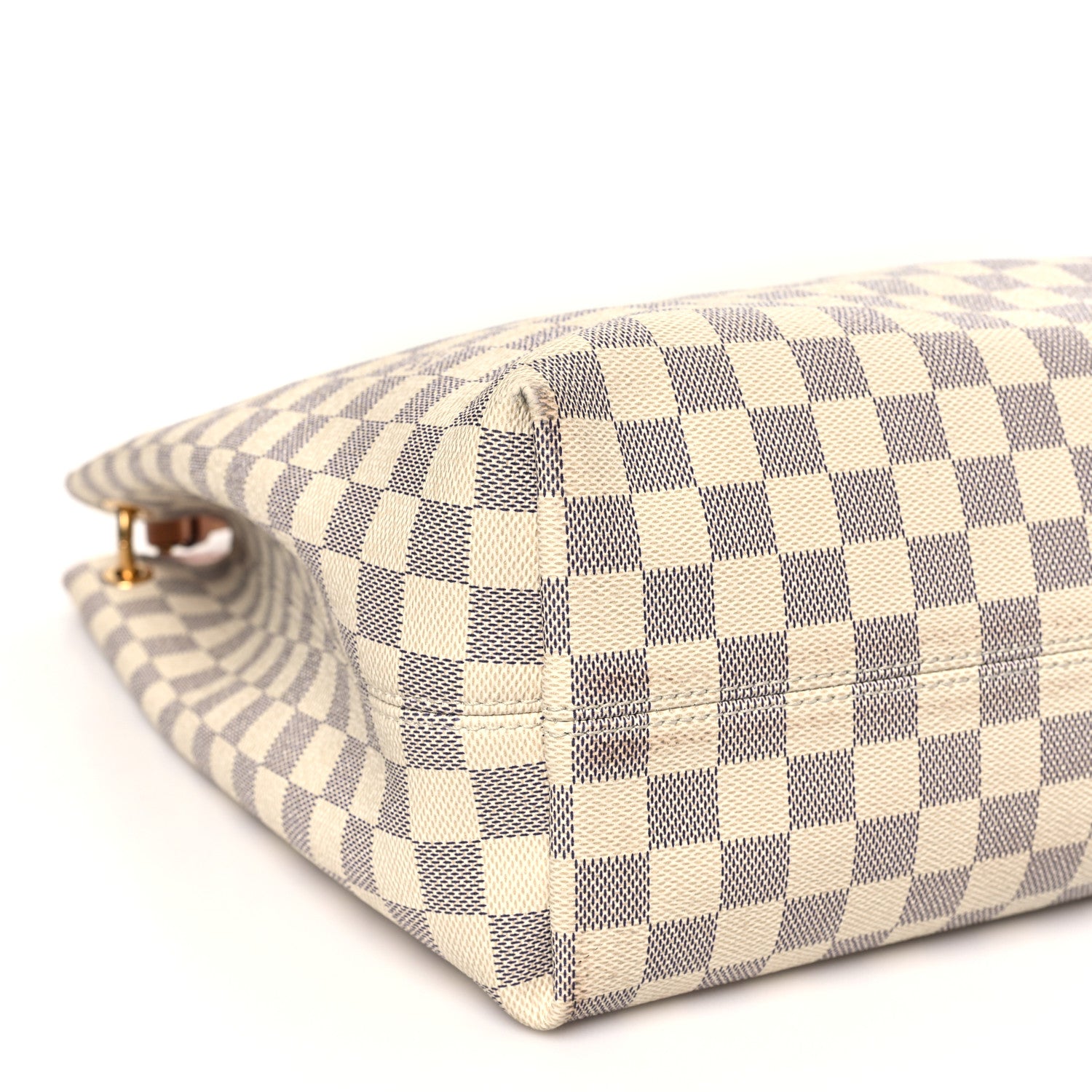 Louis Vuitton Damier Azur Graceful MM Rose Ballerine 8 of 10