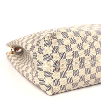 Louis Vuitton Damier Azur Graceful MM Rose Ballerine 8 of 10