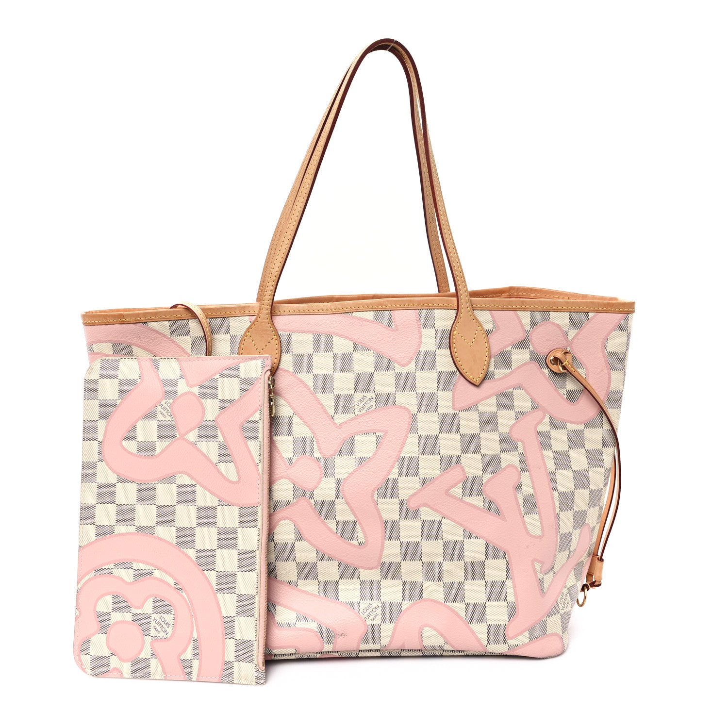 Louis Vuitton Damier Azur Tahitienne Neverfull MM 3 of 12
