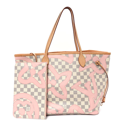 Louis Vuitton Damier Azur Tahitienne Neverfull MM 3 of 12