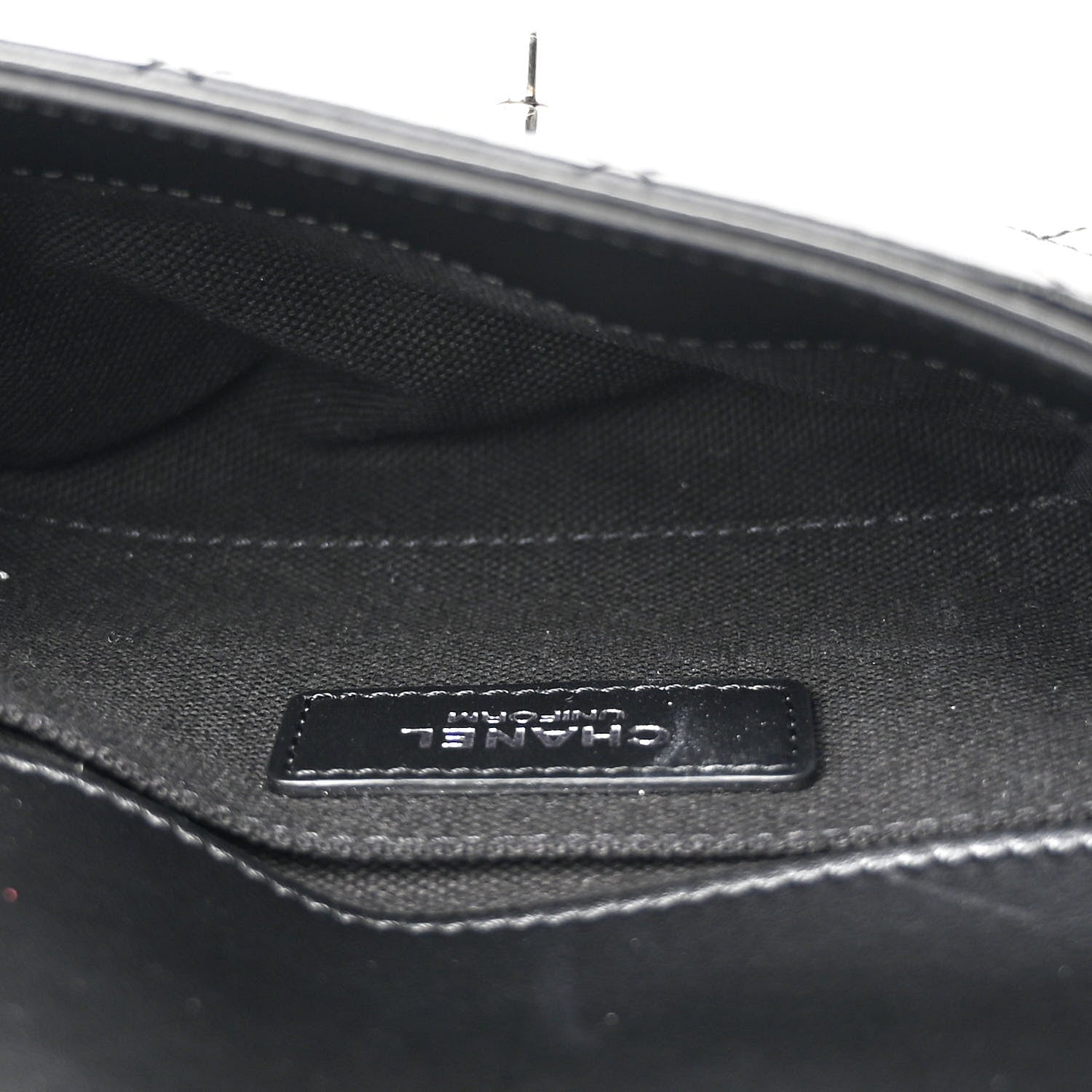 Chanel Calfskin Quilted CC Uniform Flap Belt Bag Black 5 of 12