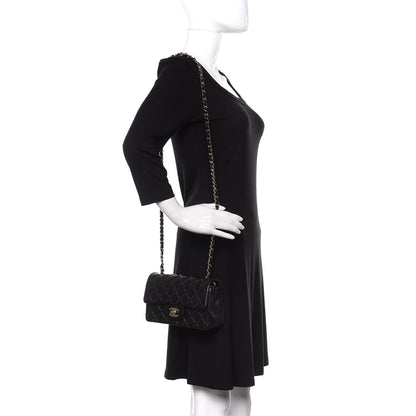 Chanel Lambskin Quilted Mini Rectangular Flap Black 2 of 11