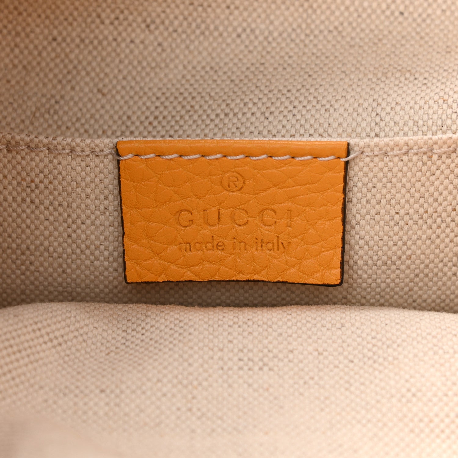 Gucci Cellarius Calfskin Medium Bamboo Backpack Orange 6 of 12