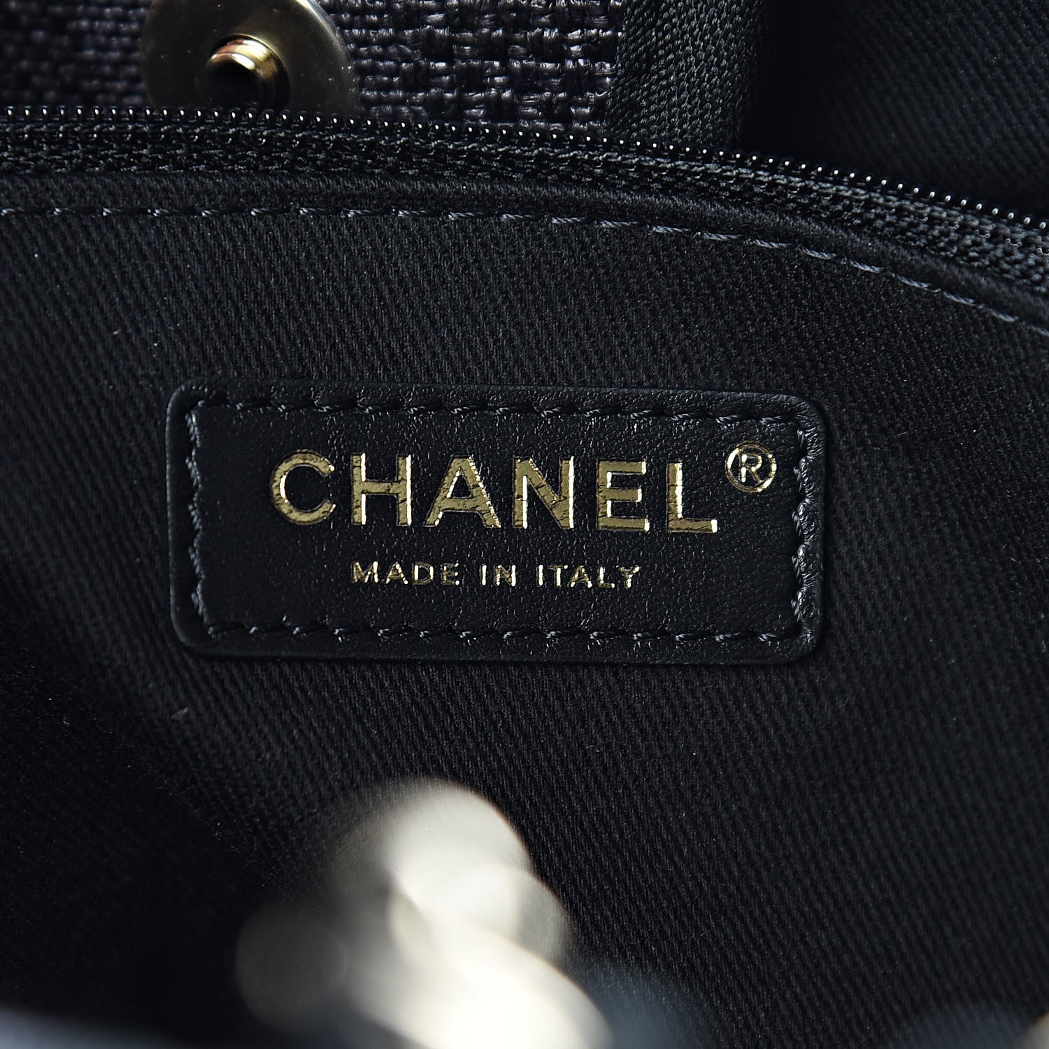 Chanel Woven Straw Raffia Striped Large Deauville Tote Black 6 of 10