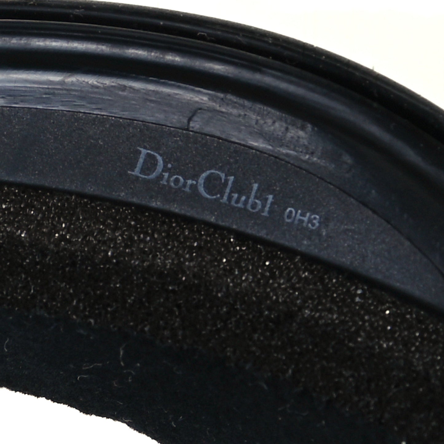 Mirrored DiorClub1 Sun Visor Black