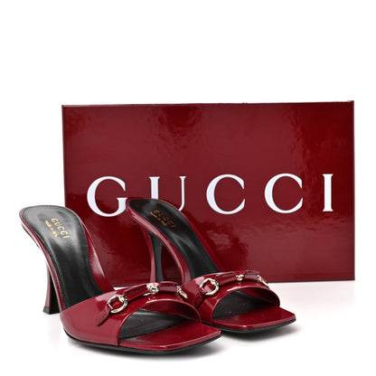 Gucci Nappa Regent Strappy Horsebit Sandals 39 Maple Red 11 of 11