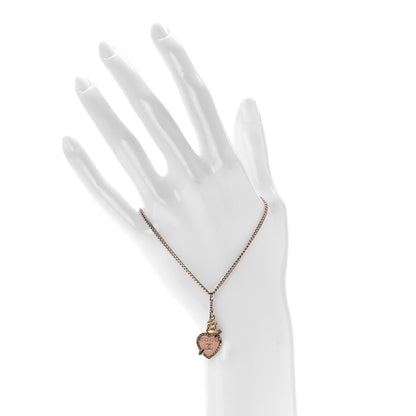 Chanel Enamel Crystal Heart Coco Bracelet Gold 2 of 4