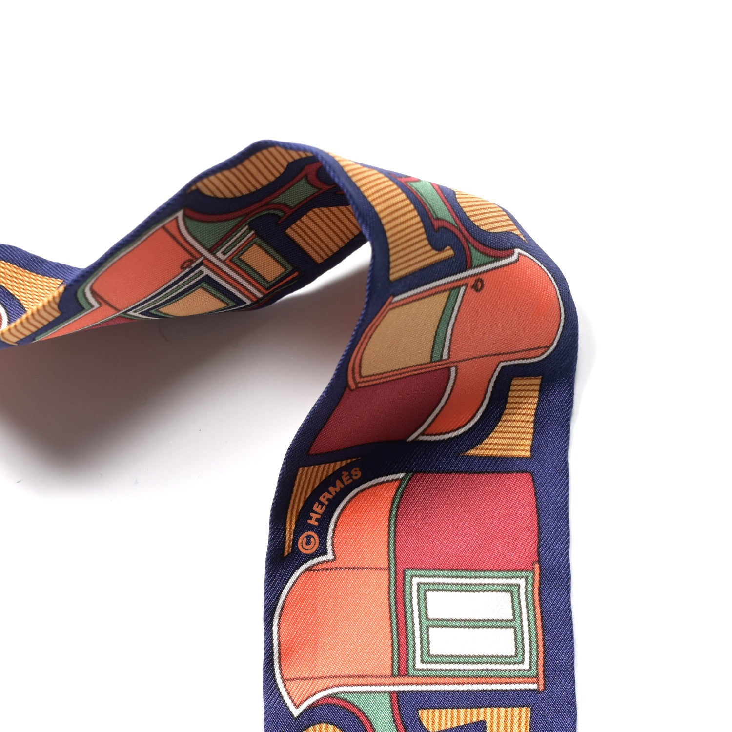 Hermes Silk Les Coupes Twilly 3 of 4