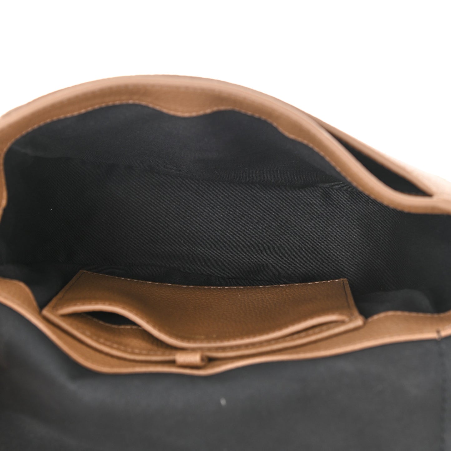 Calfskin Mini Pashli Saddle Belt Bag Brown