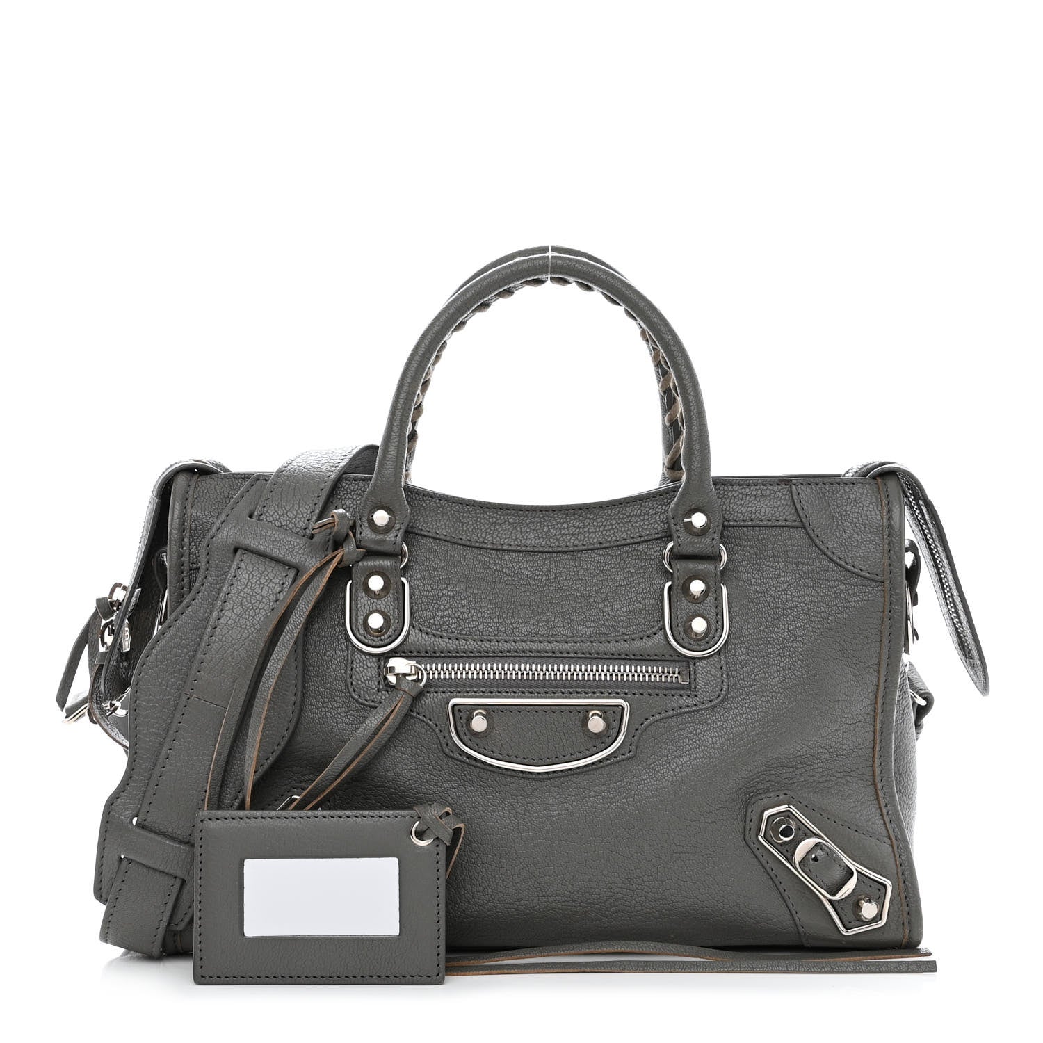 Balenciaga Chevre Silver Metallic Edge Hardware S City Gris Acier 1 of 10