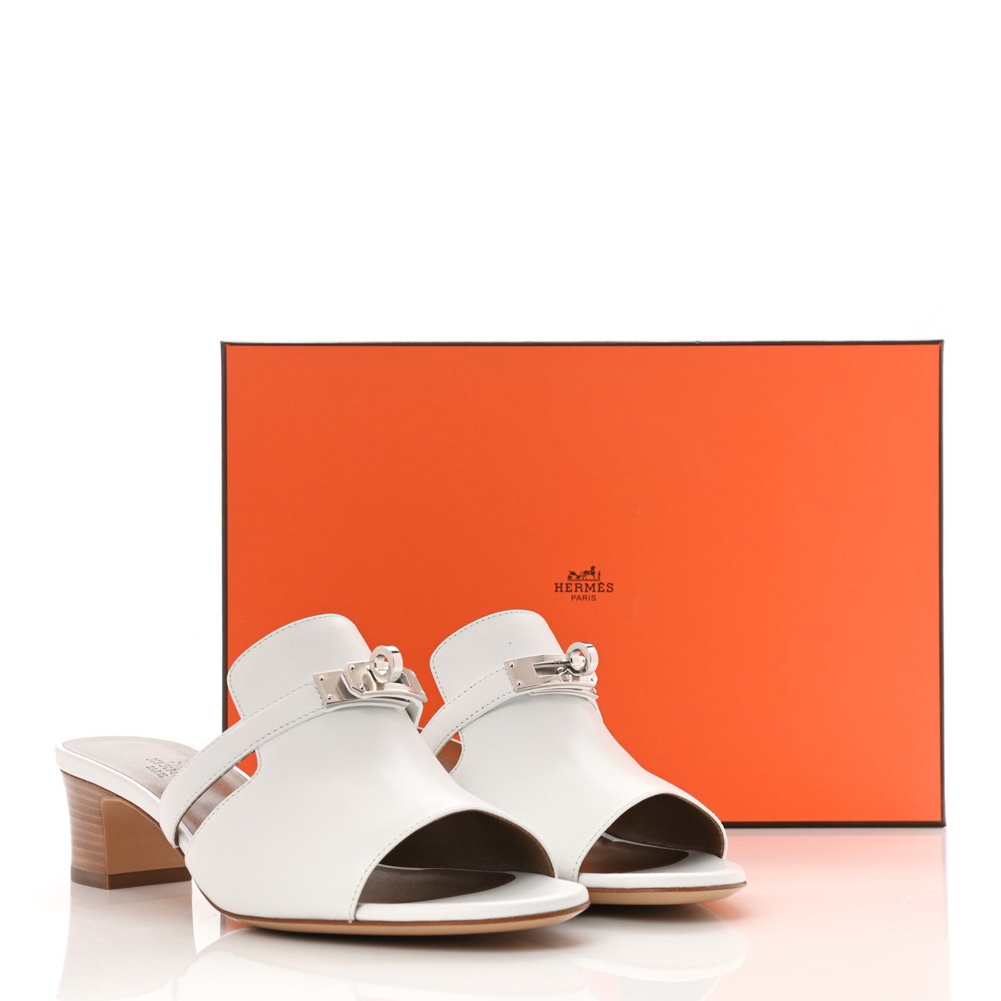 Goatskin Candy Sandals 38 White